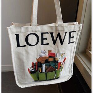 Loewe Crafted World Exhibition Gift Tote Canvas Bag With Defects